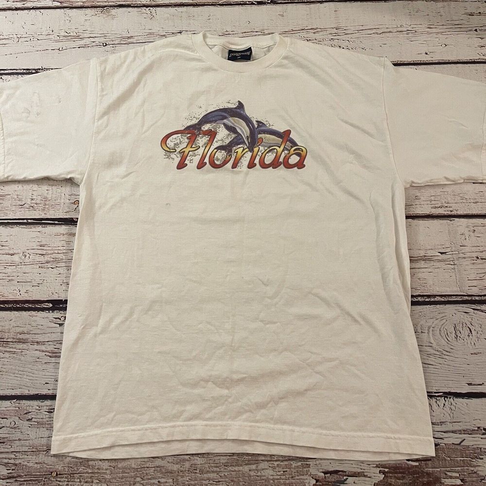 Jansport Florida Dolphins T Shirt Size XL White Men's